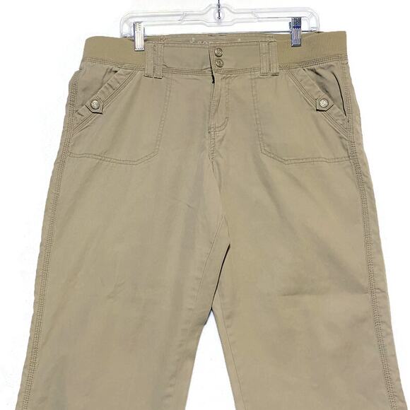 Sonoma Cargo Pants Women's Size 14 Elastic Waist Khaki Brown Tan - Picture 7 of 7